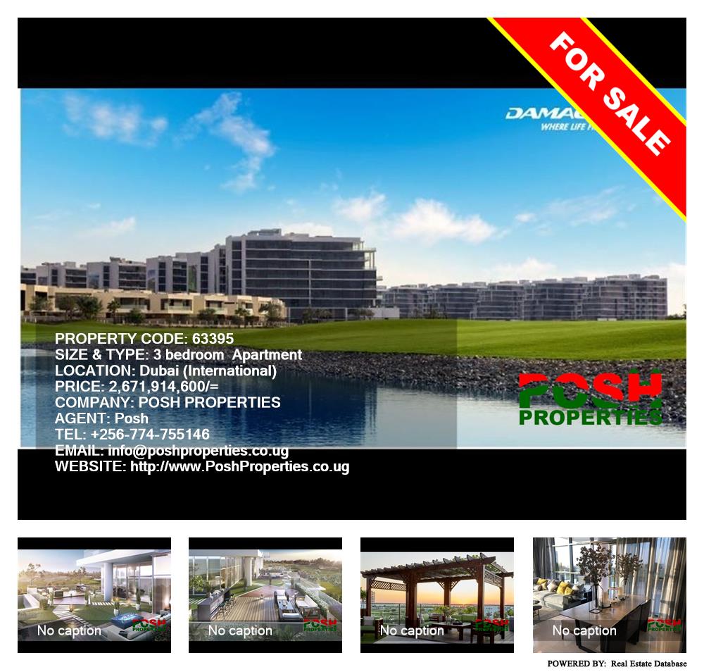 3 bedroom Apartment  for sale in Dubai International Uganda, code: 63395