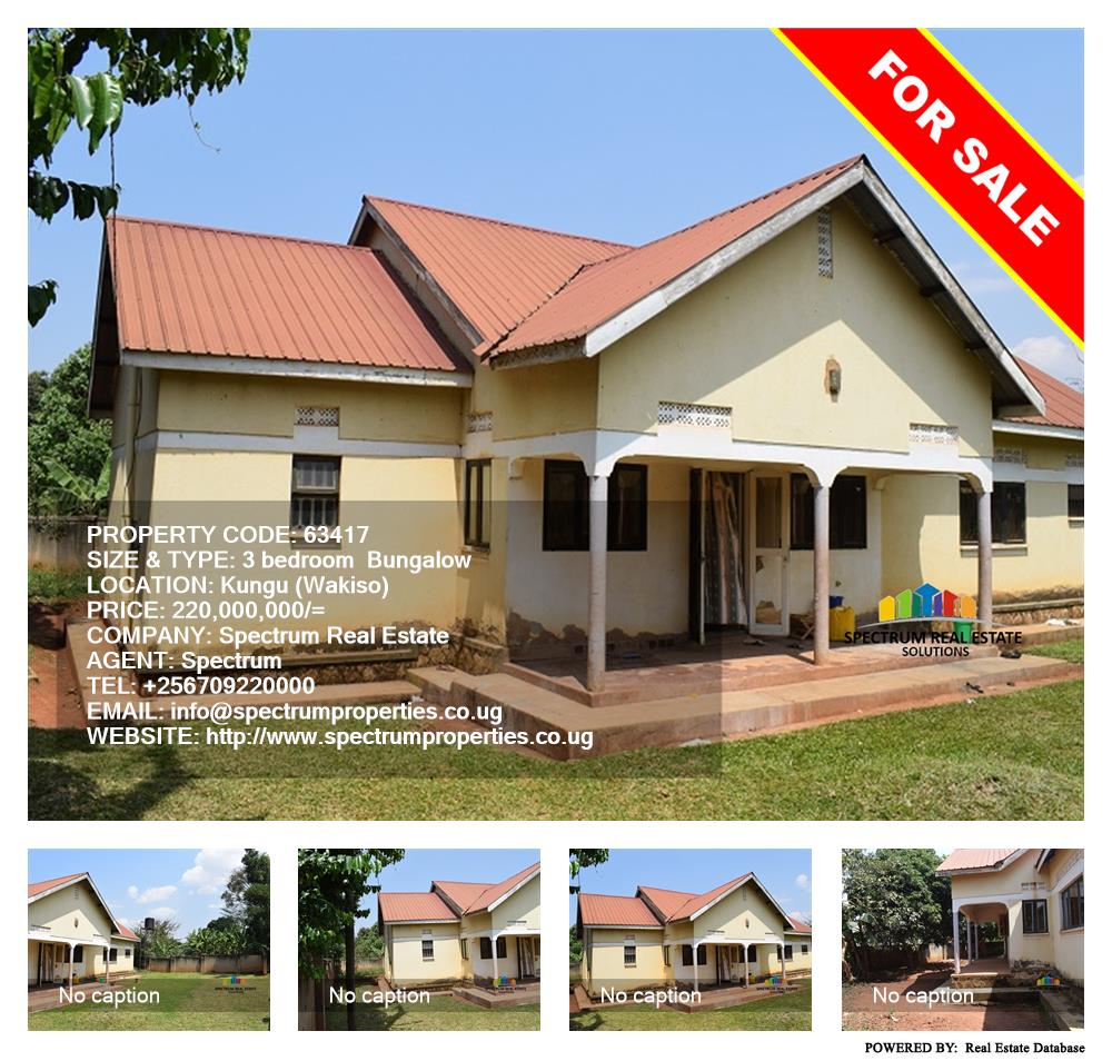 3 bedroom Bungalow  for sale in Kungu Wakiso Uganda, code: 63417