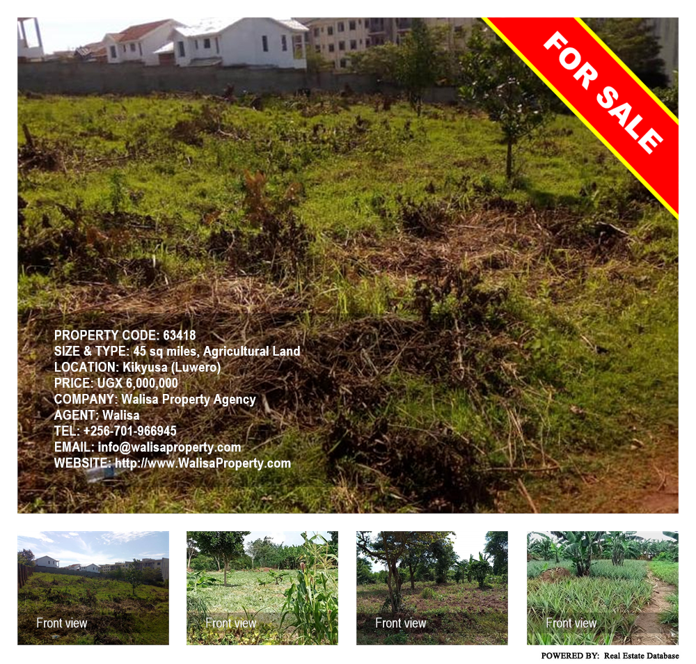 Agricultural Land  for sale in Kikyuusa Luweero Uganda, code: 63418
