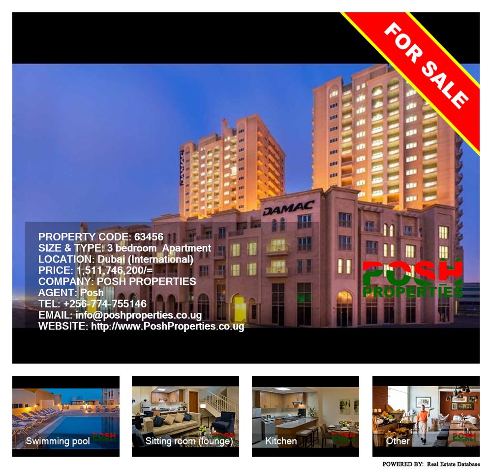 3 bedroom Apartment  for sale in Dubai International Uganda, code: 63456