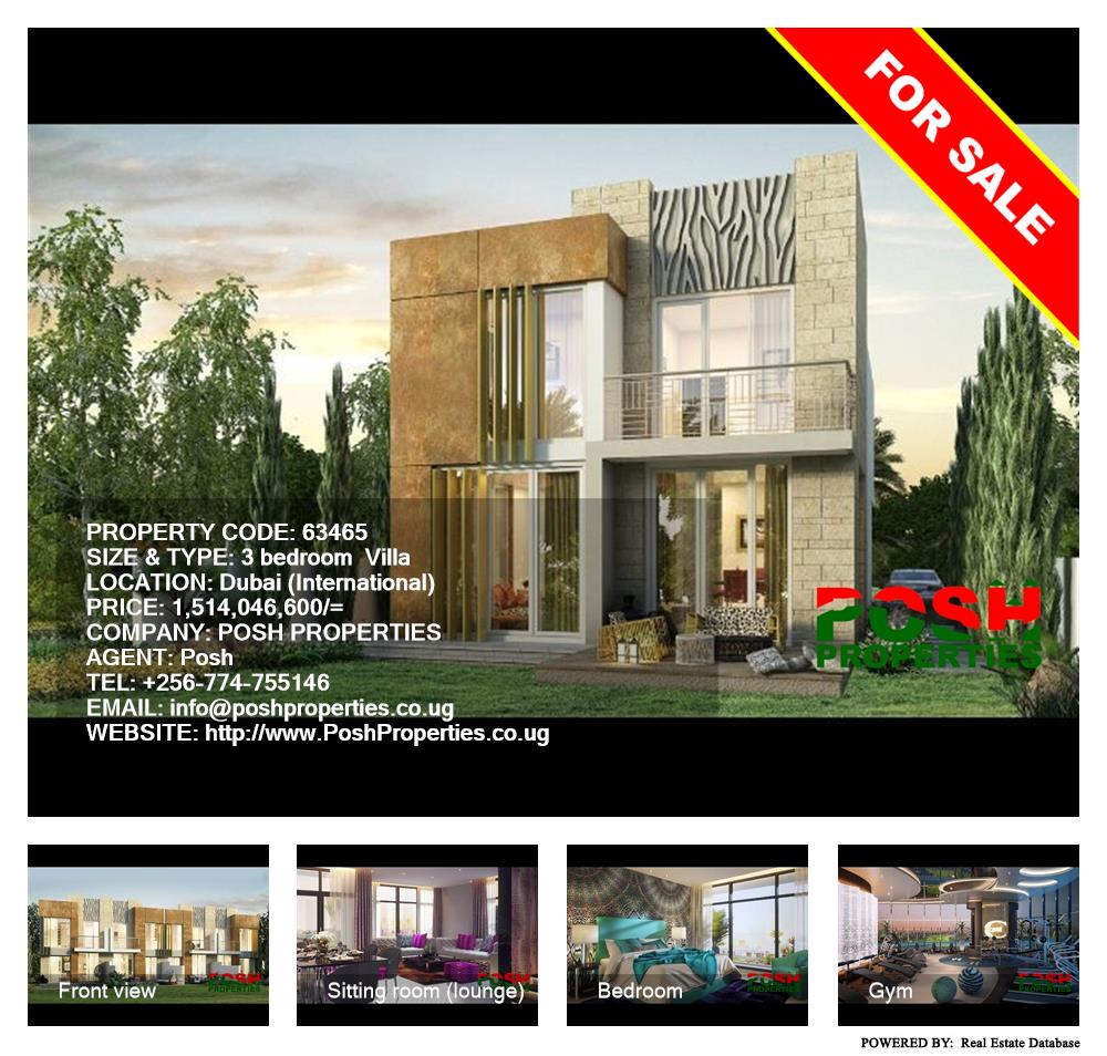 3 bedroom Villa  for sale in Dubai International Uganda, code: 63465