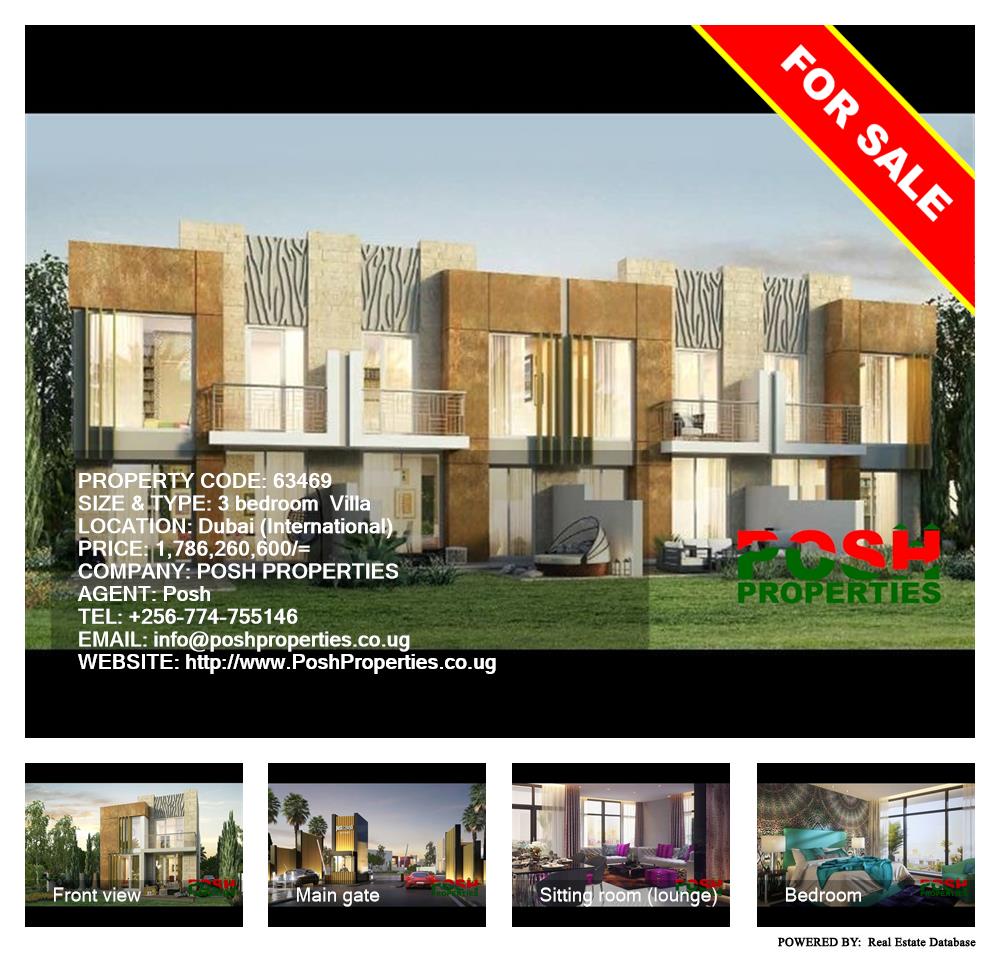 3 bedroom Villa  for sale in Dubai International Uganda, code: 63469