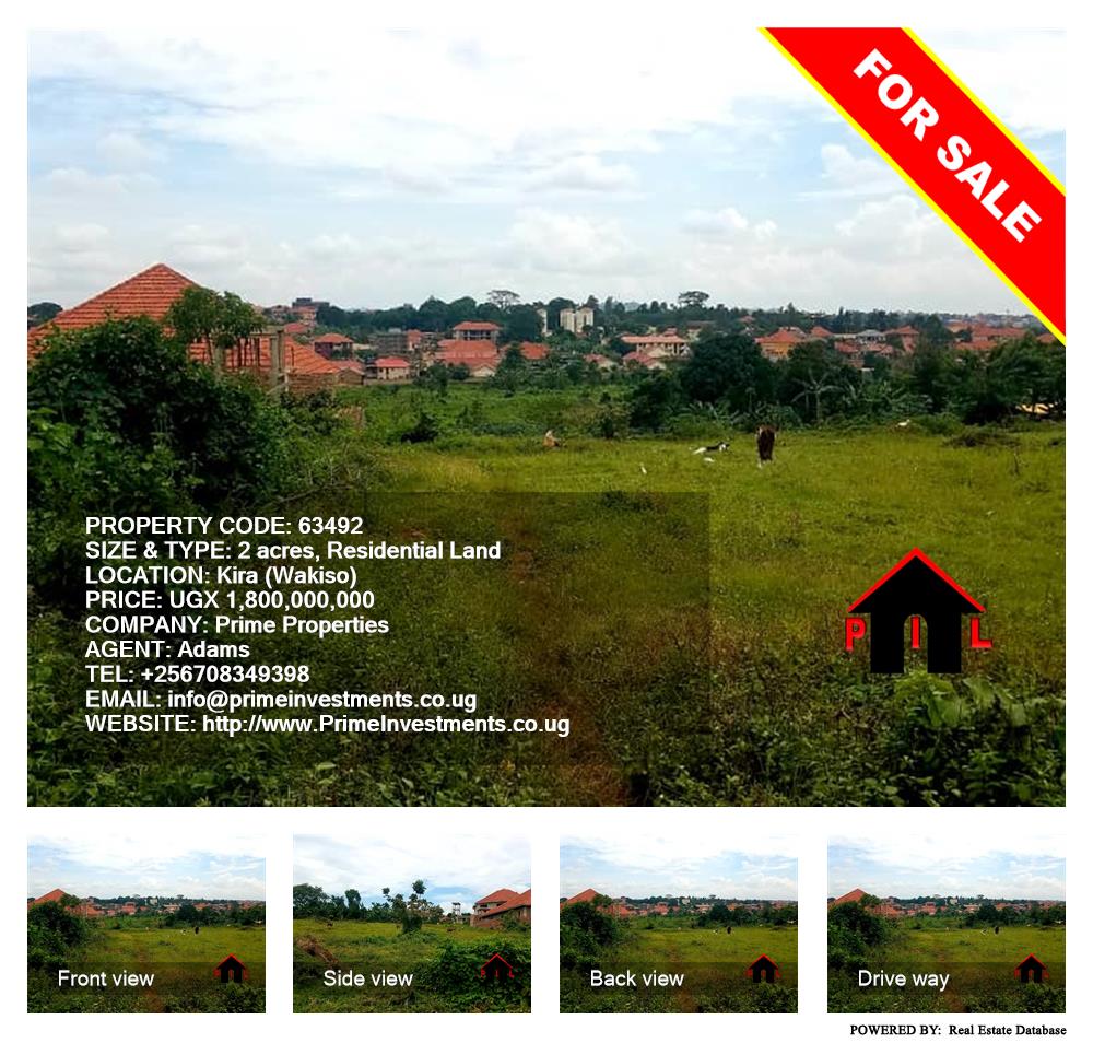 Residential Land  for sale in Kira Wakiso Uganda, code: 63492