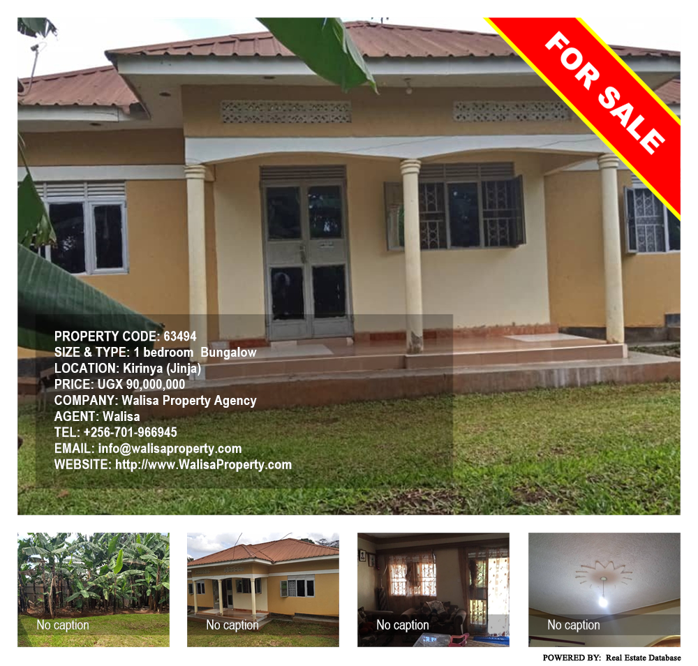 1 bedroom Bungalow  for sale in Kirinya Jinja Uganda, code: 63494