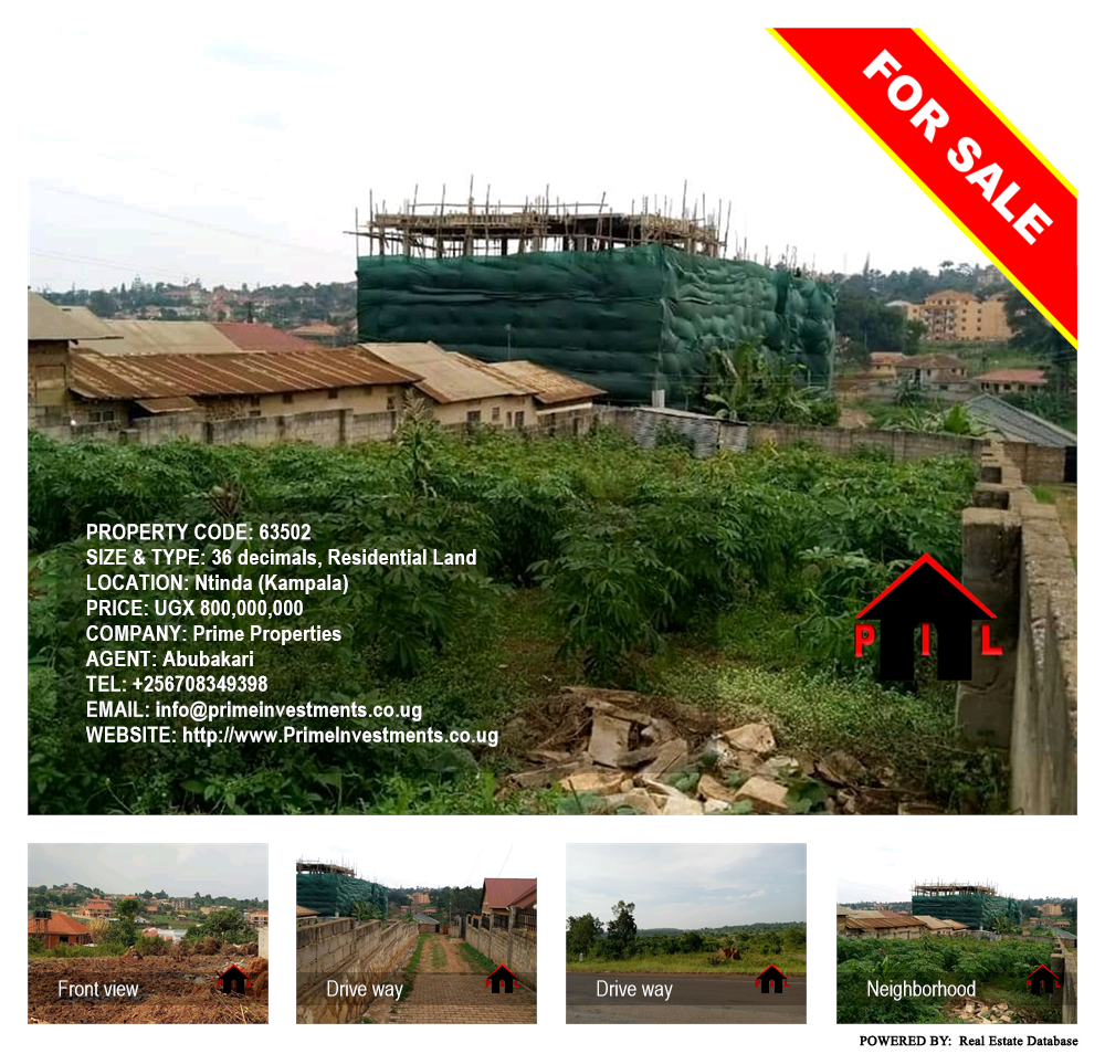 Residential Land  for sale in Ntinda Kampala Uganda, code: 63502