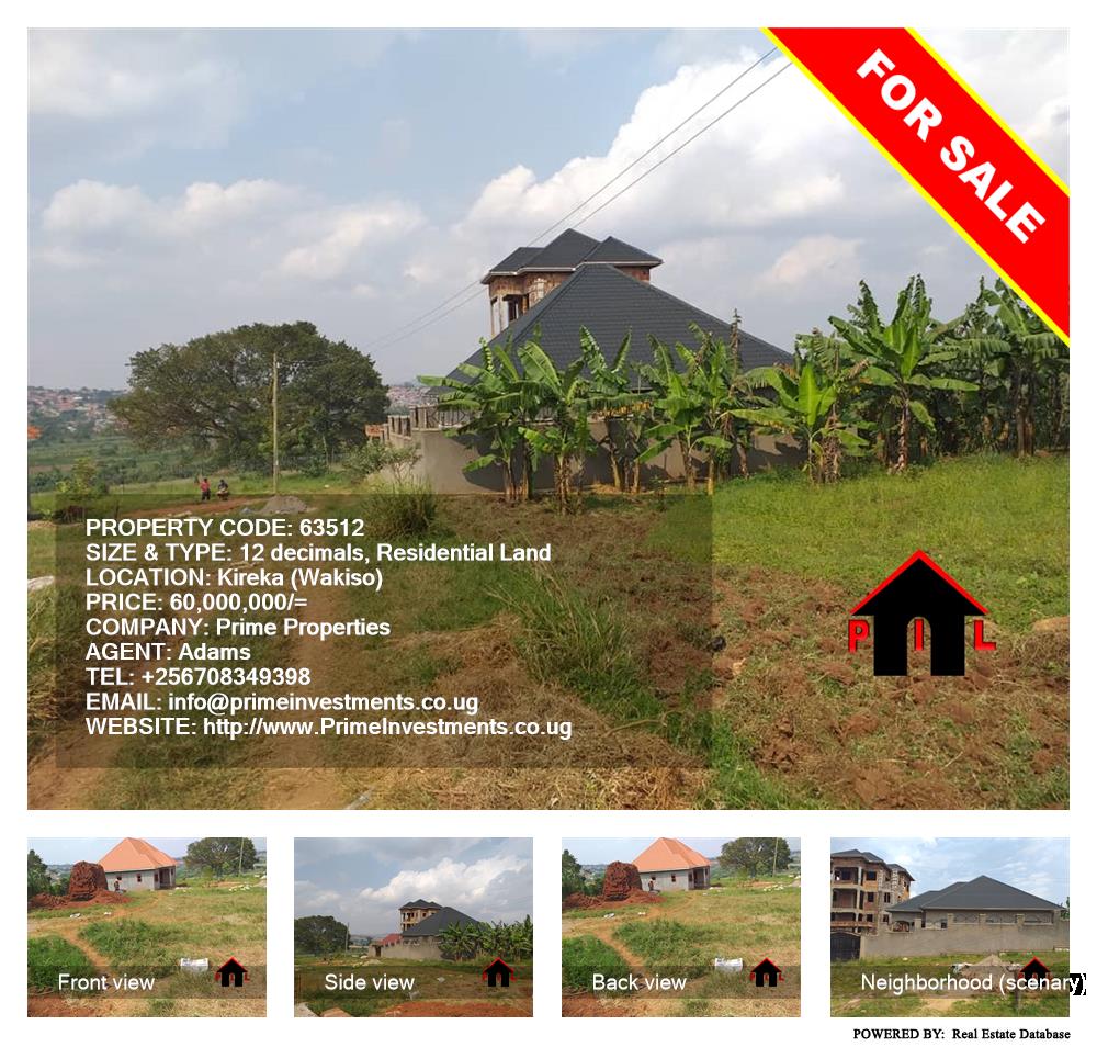 Residential Land  for sale in Kireka Wakiso Uganda, code: 63512