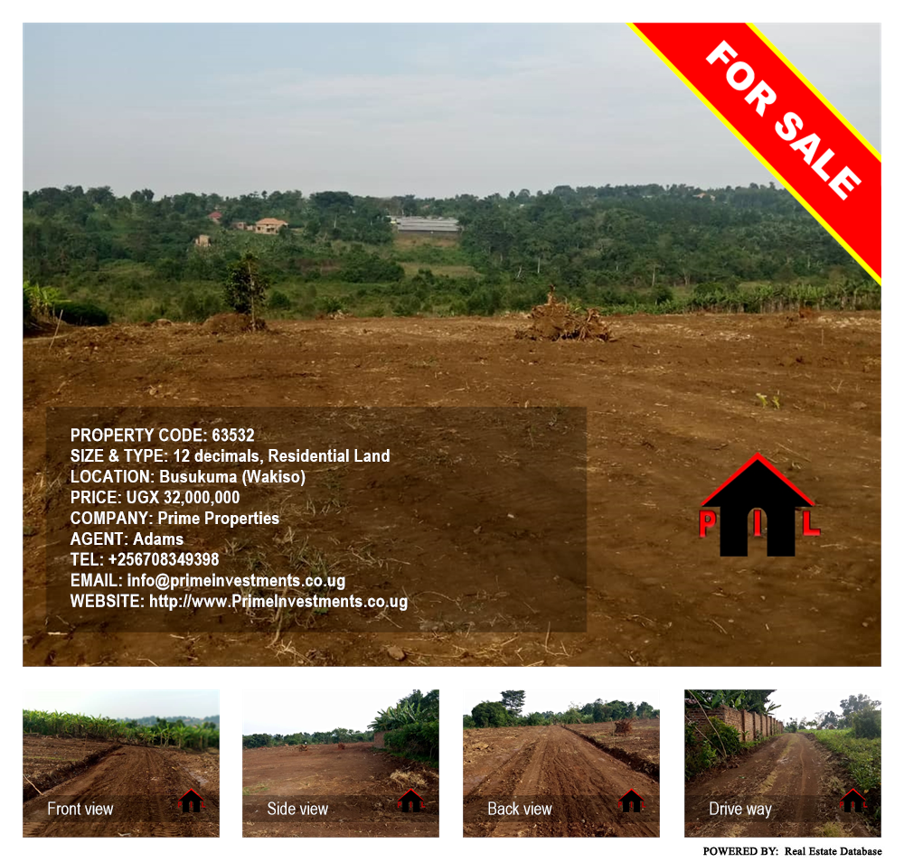 Residential Land  for sale in Busukuma Wakiso Uganda, code: 63532