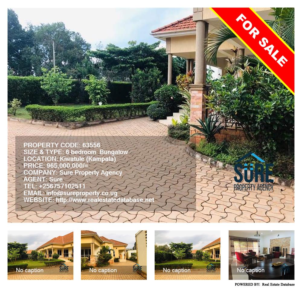 6 bedroom Bungalow  for sale in Kiwaatule Kampala Uganda, code: 63556