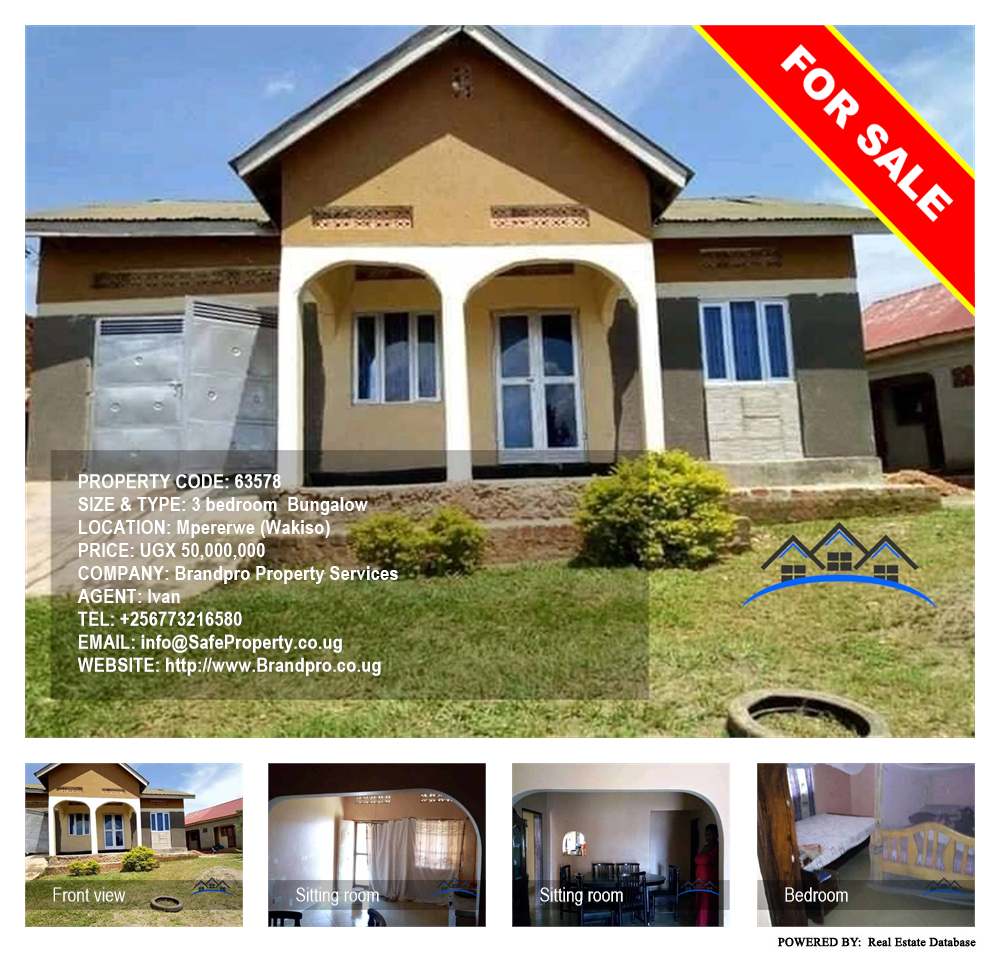 3 bedroom Bungalow  for sale in Mpererwe Wakiso Uganda, code: 63578