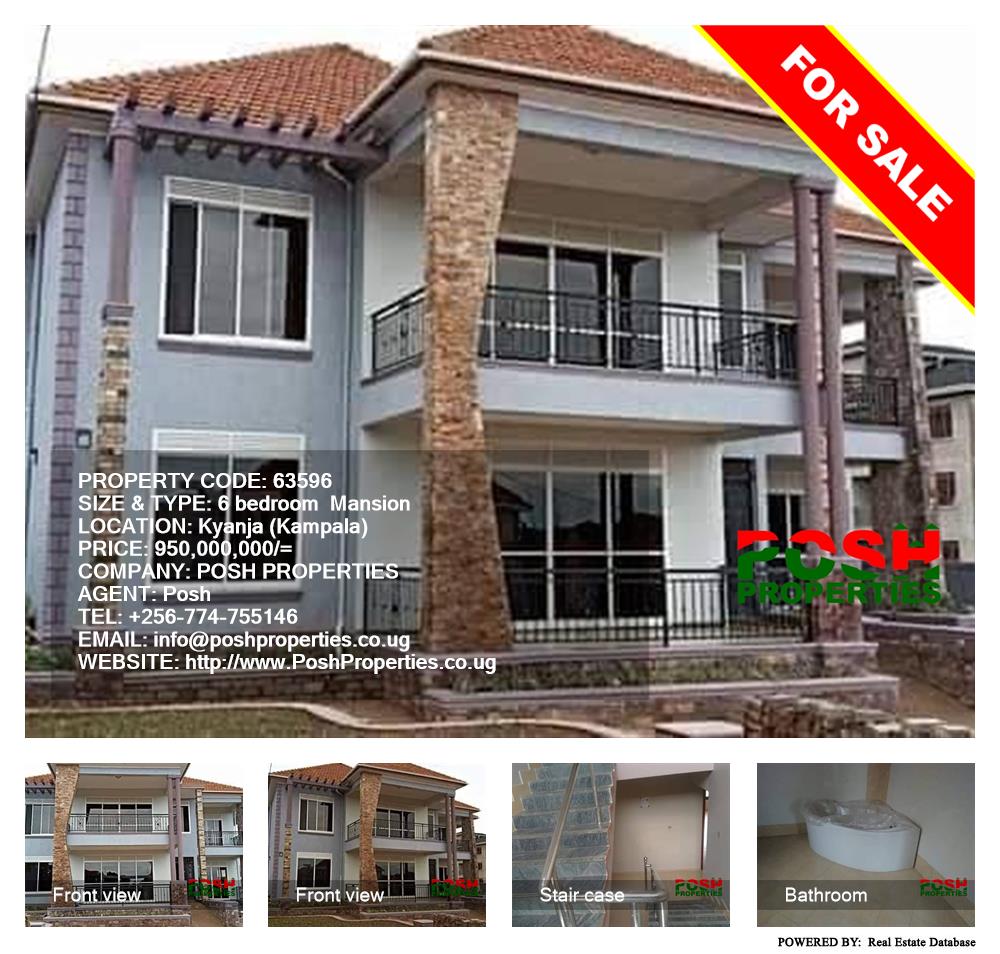 6 bedroom Mansion  for sale in Kyanja Kampala Uganda, code: 63596