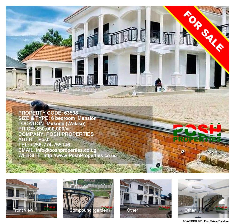 6 bedroom Mansion  for sale in Mukono Wakiso Uganda, code: 63598