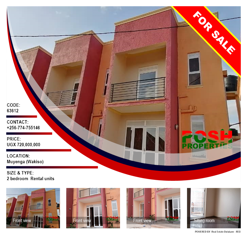 2 bedroom Rental units  for sale in Muyenga Wakiso Uganda, code: 63612