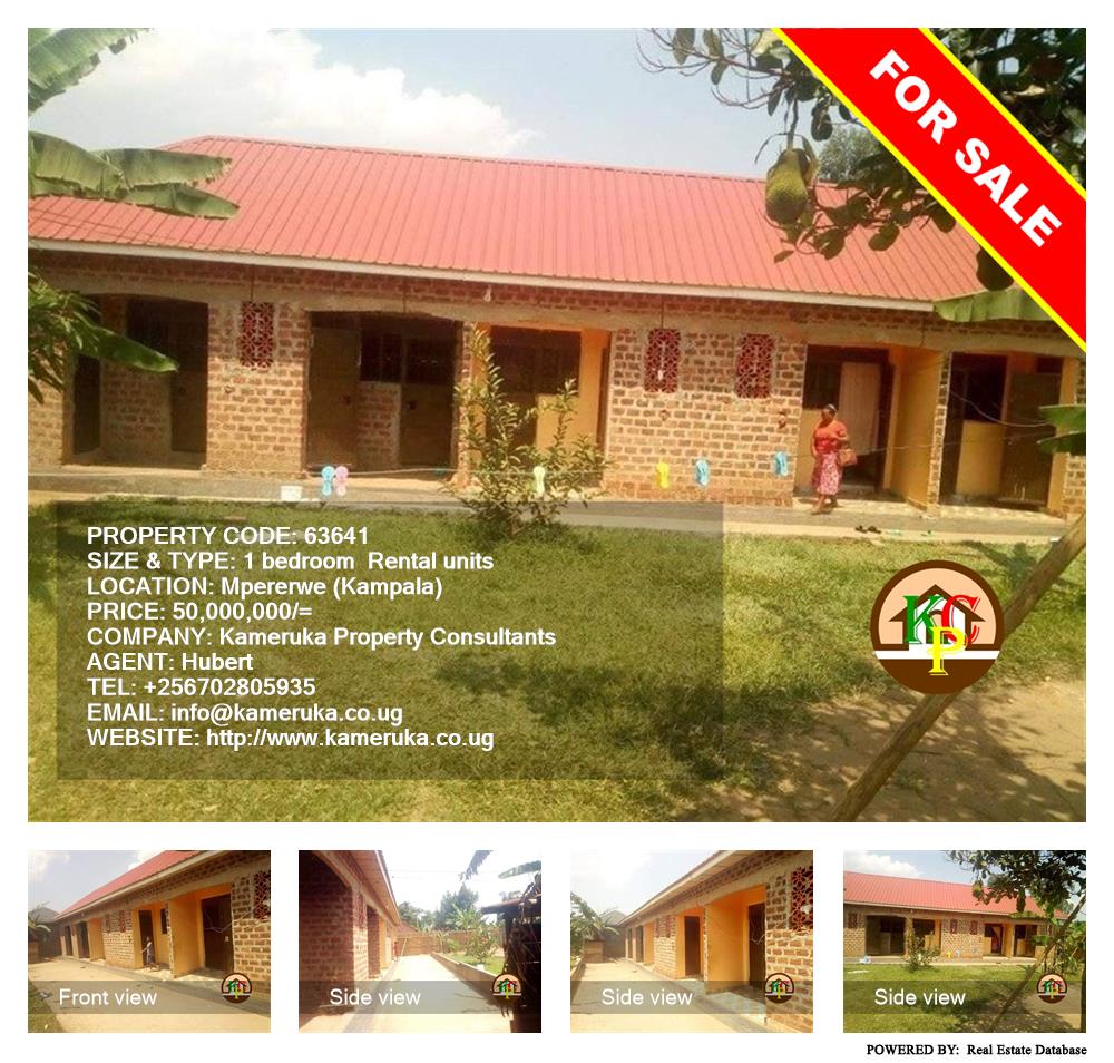 1 bedroom Rental units  for sale in Mpererwe Kampala Uganda, code: 63641