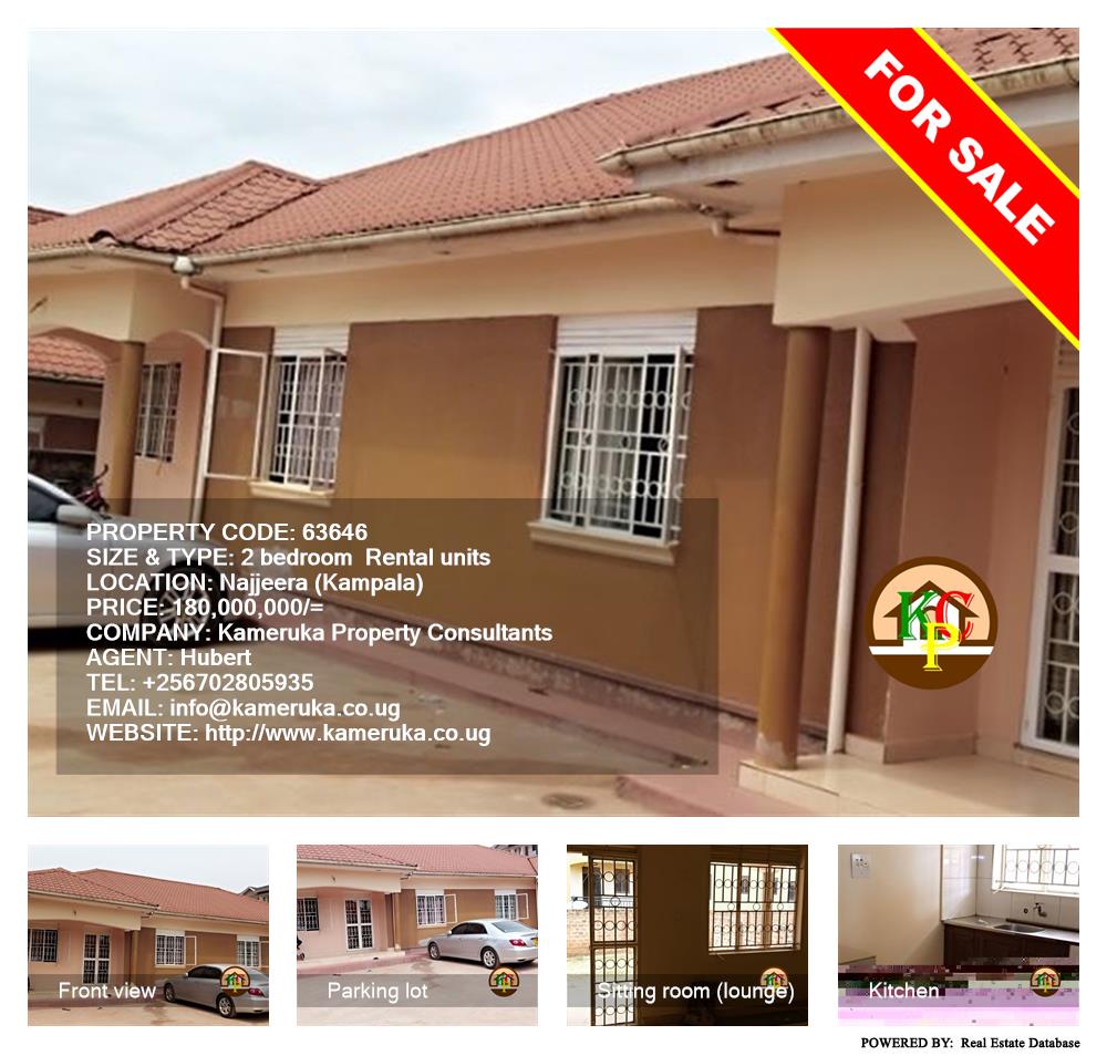 2 bedroom Rental units  for sale in Najjera Kampala Uganda, code: 63646