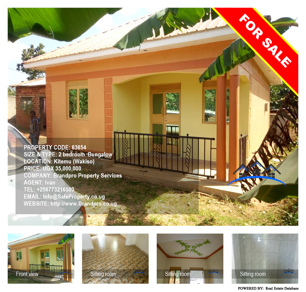 2 bedroom Bungalow  for sale in Kitemu Wakiso Uganda, code: 63654
