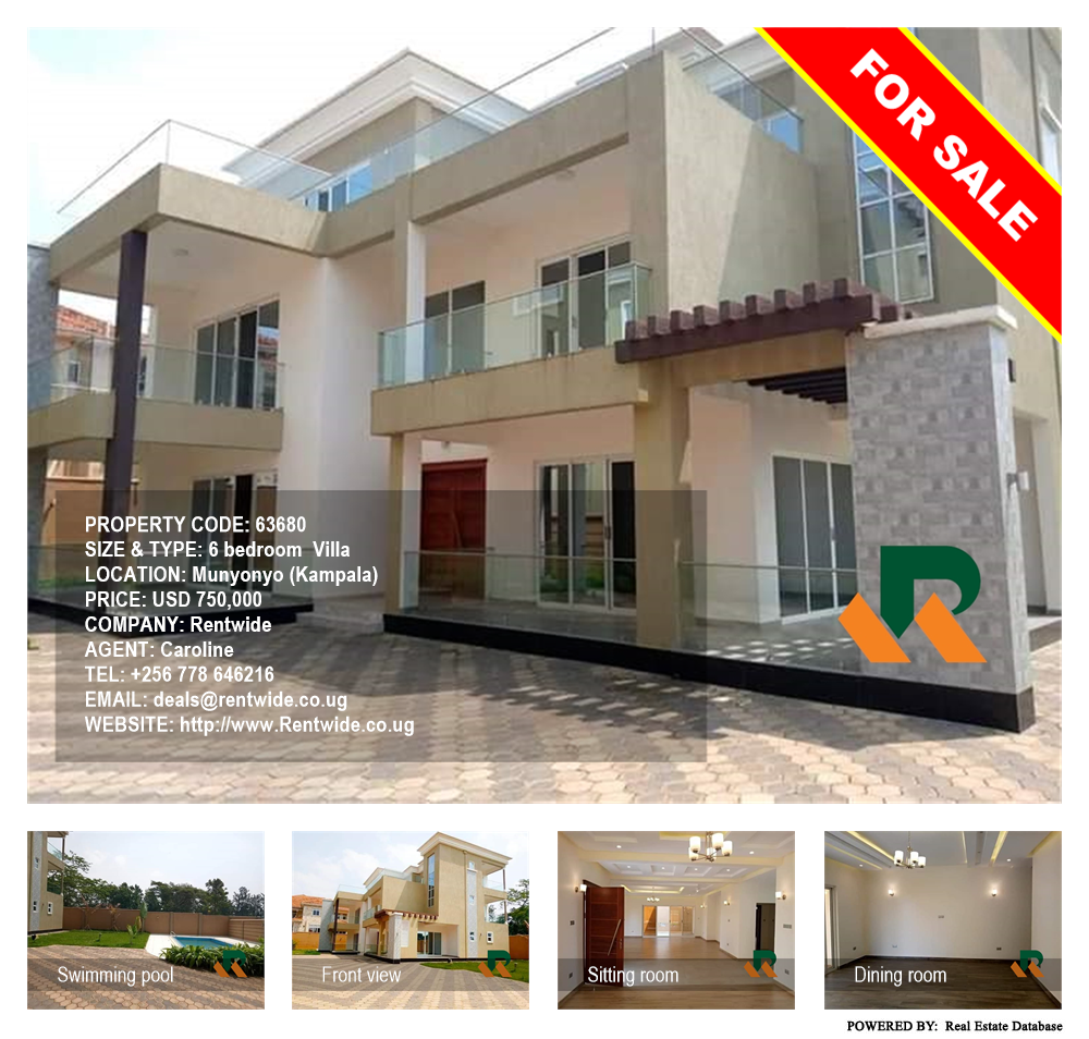 6 bedroom Villa  for sale in Munyonyo Kampala Uganda, code: 63680