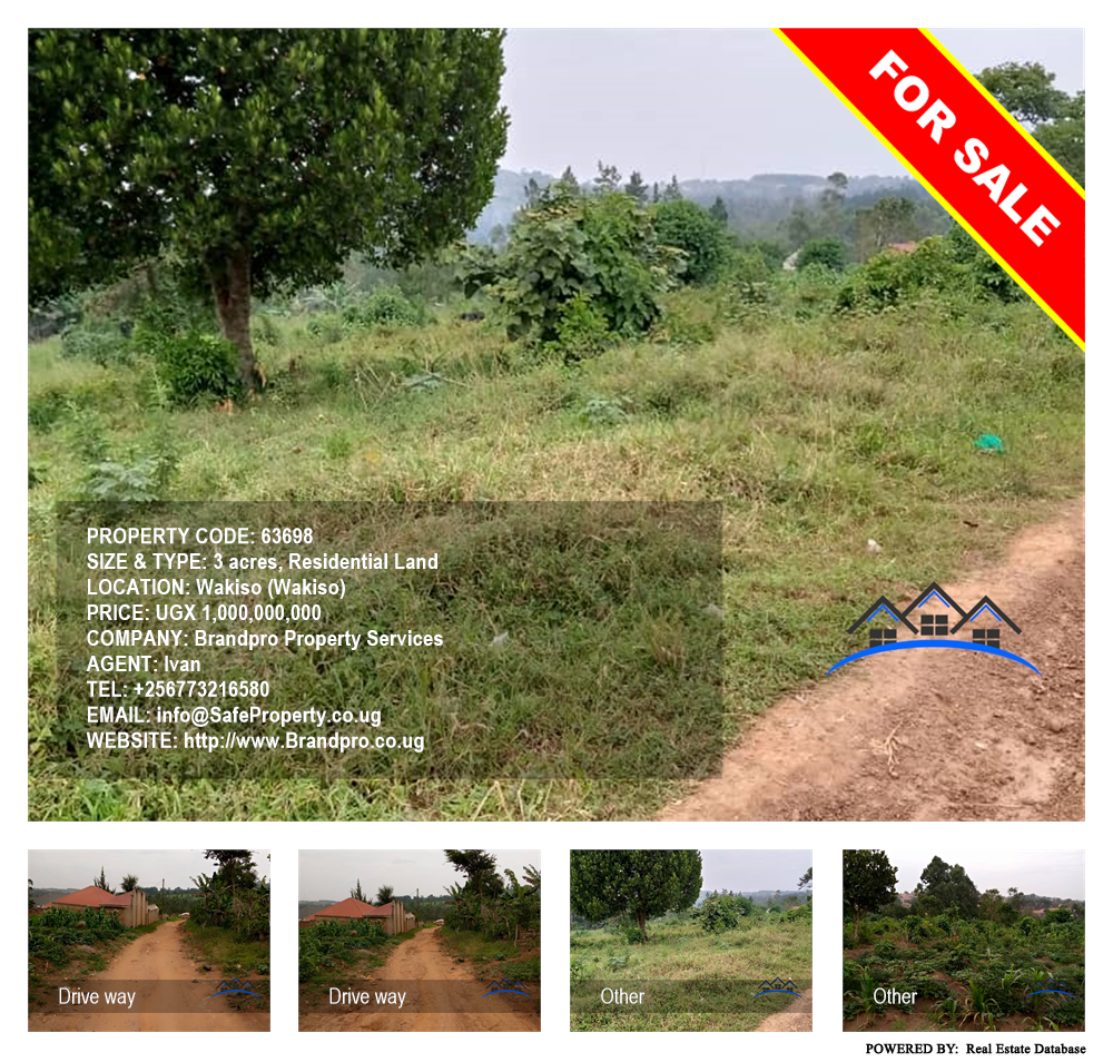 Residential Land  for sale in Wakisotowncenter Wakiso Uganda, code: 63698