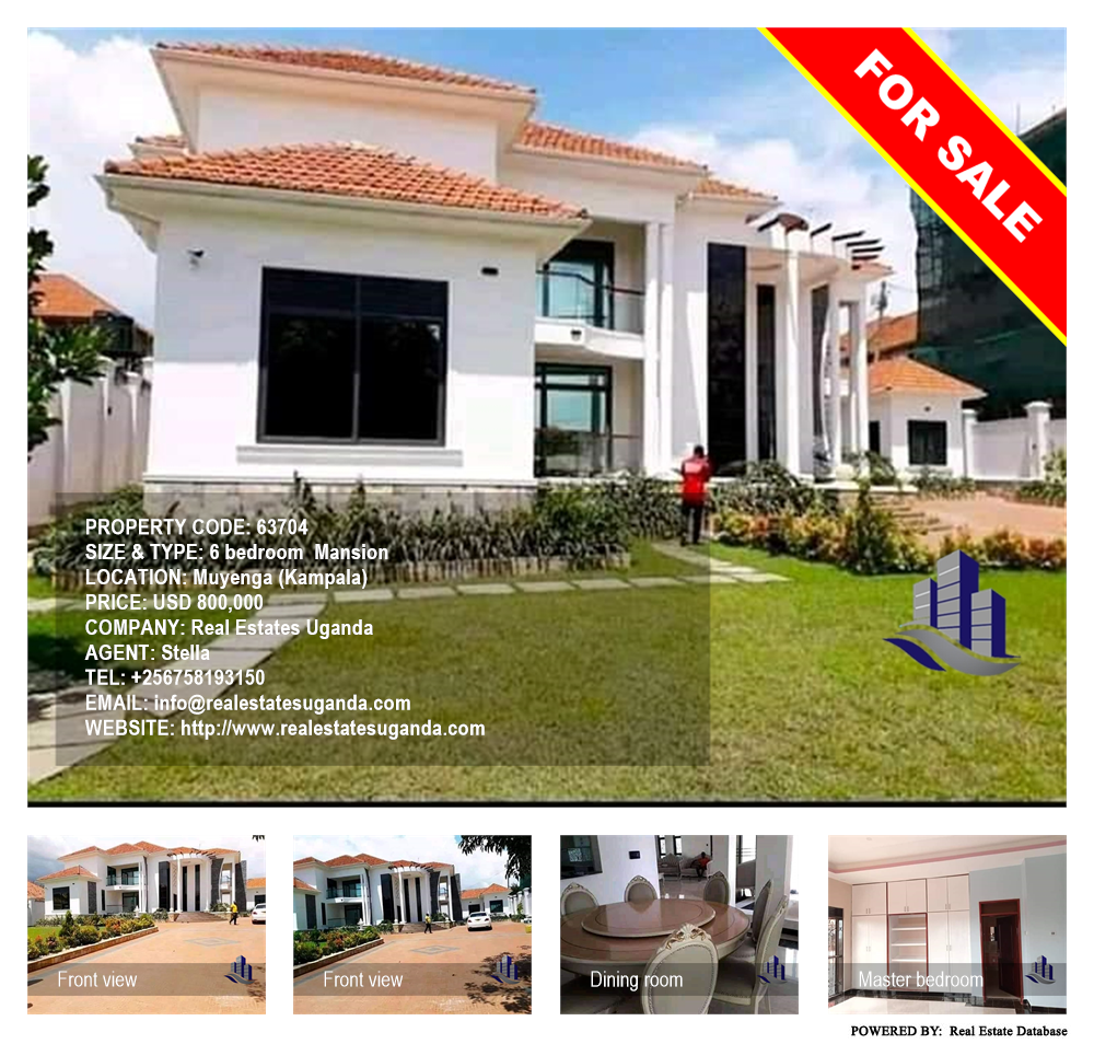 6 bedroom Mansion  for sale in Muyenga Kampala Uganda, code: 63704