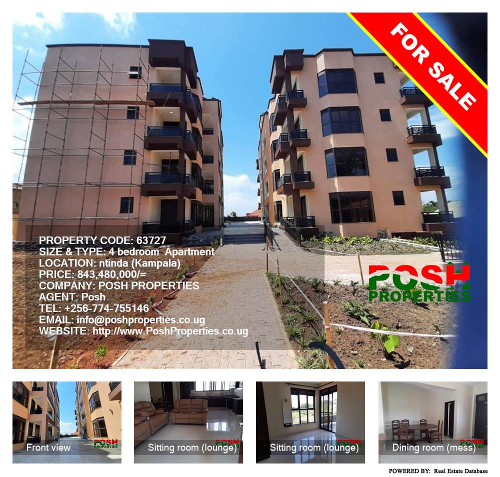 4 bedroom Apartment  for sale in Ntinda Kampala Uganda, code: 63727