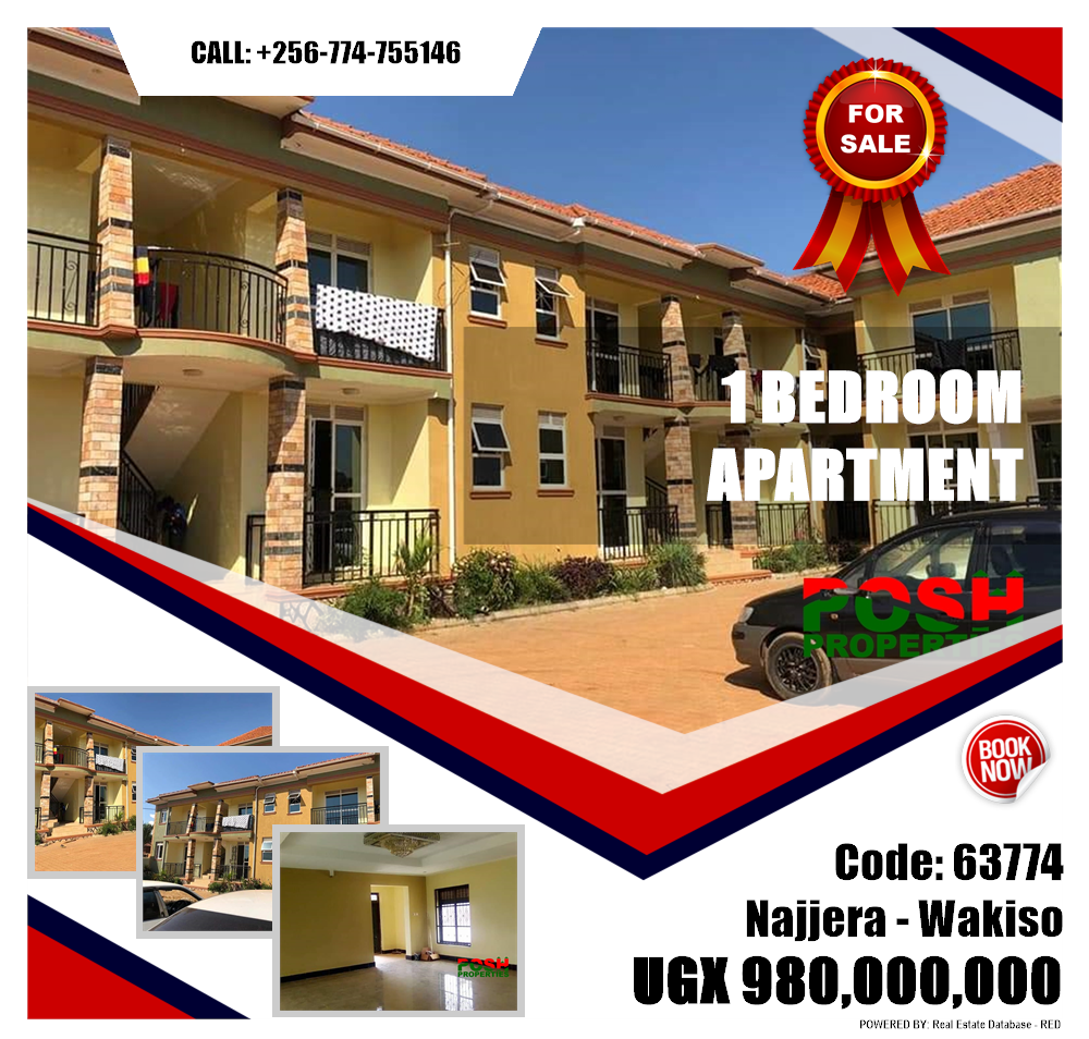 1 bedroom Apartment  for sale in Najjera Wakiso Uganda, code: 63774