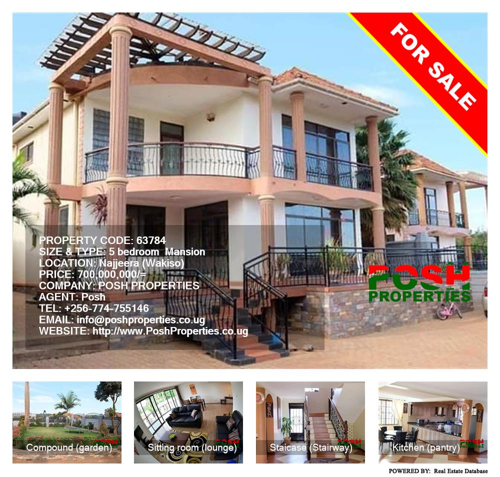 5 bedroom Mansion  for sale in Najjera Wakiso Uganda, code: 63784