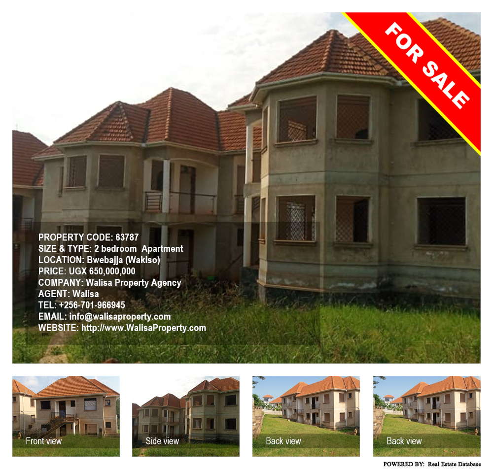 2 bedroom Apartment  for sale in Bwebajja Wakiso Uganda, code: 63787