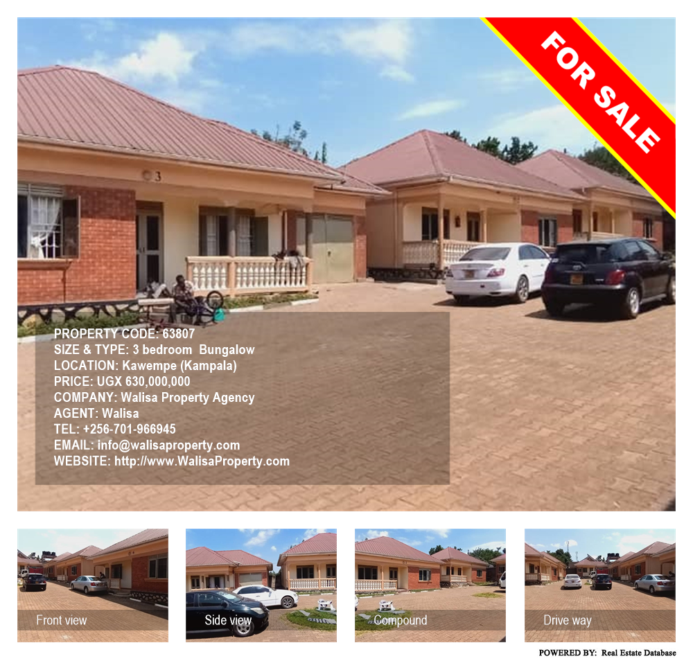 3 bedroom Bungalow  for sale in Kawempe Kampala Uganda, code: 63807