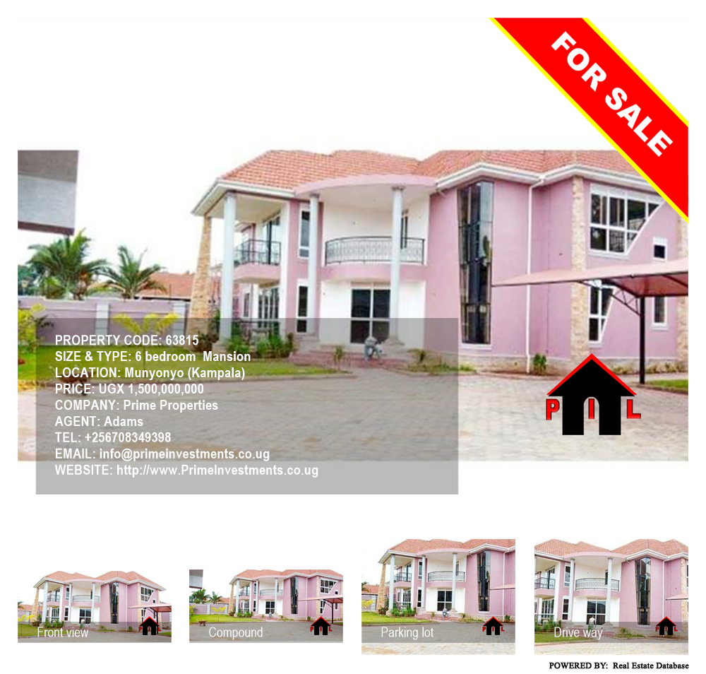 6 bedroom Mansion  for sale in Munyonyo Kampala Uganda, code: 63815