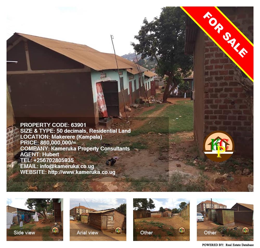 Residential Land  for sale in Makerere Kampala Uganda, code: 63901