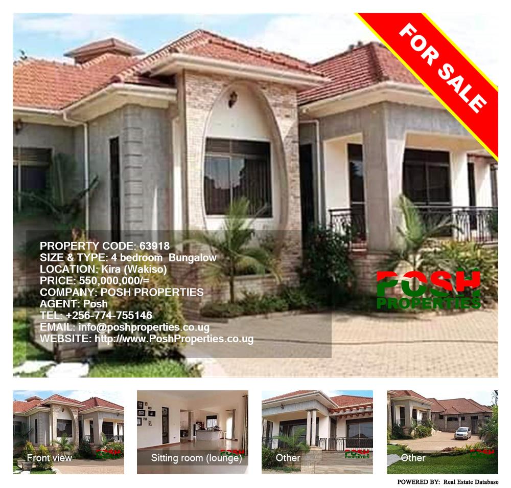 4 bedroom Bungalow  for sale in Kira Wakiso Uganda, code: 63918