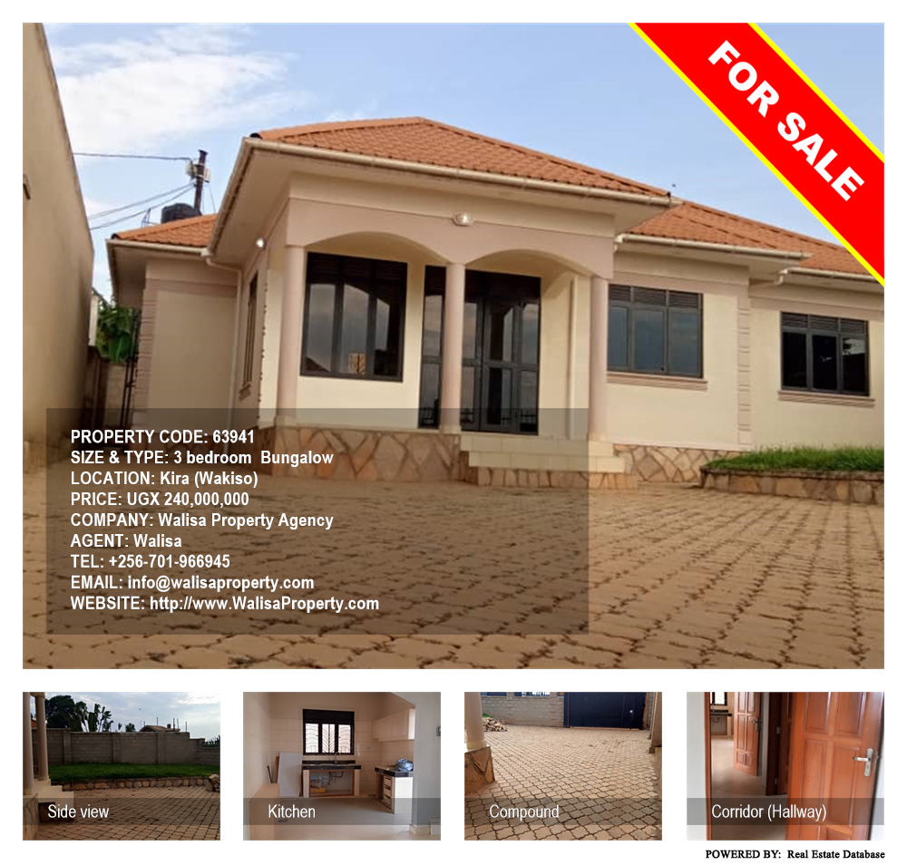 3 bedroom Bungalow  for sale in Kira Wakiso Uganda, code: 63941