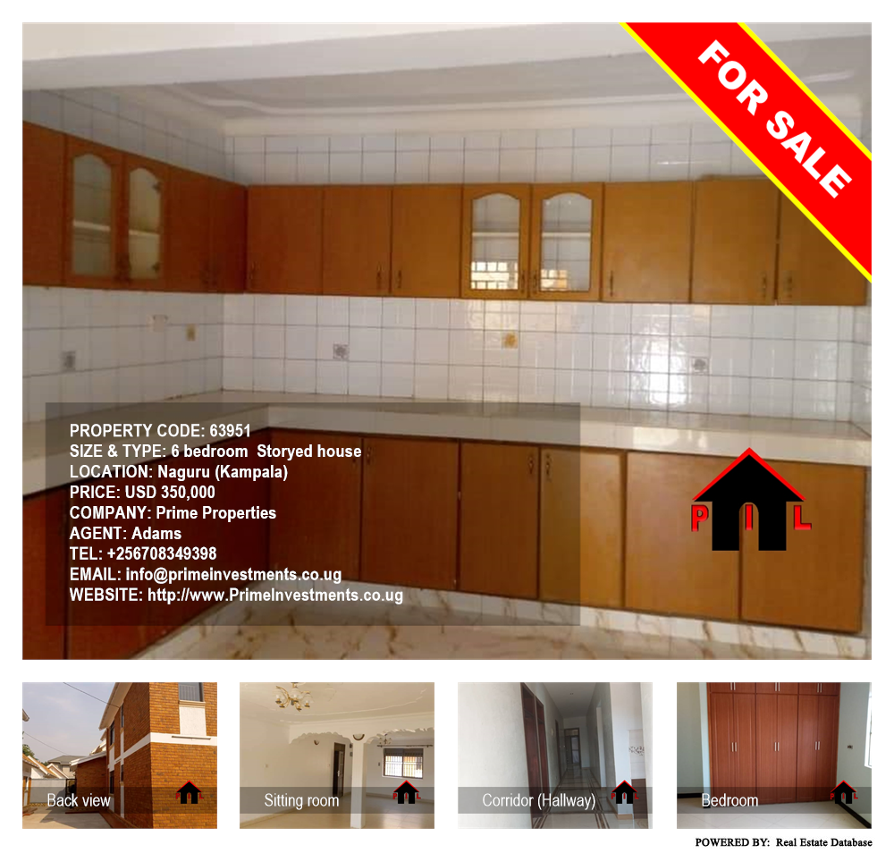 6 bedroom Storeyed house  for sale in Naguru Kampala Uganda, code: 63951