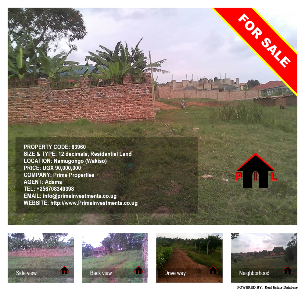 Residential Land  for sale in Namugongo Wakiso Uganda, code: 63960