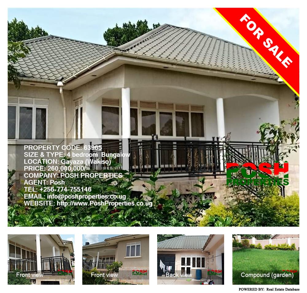 4 bedroom Bungalow  for sale in Gayaza Wakiso Uganda, code: 63965