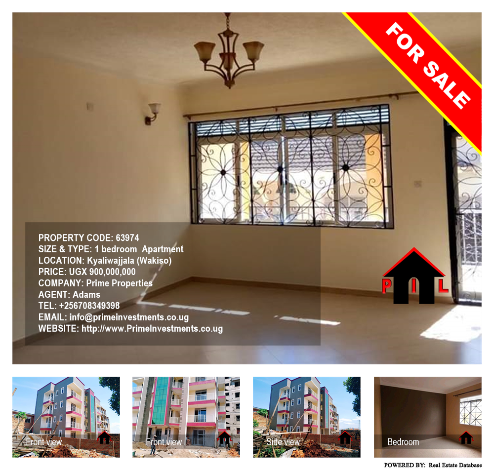 1 bedroom Apartment  for sale in Kyaliwajjala Wakiso Uganda, code: 63974