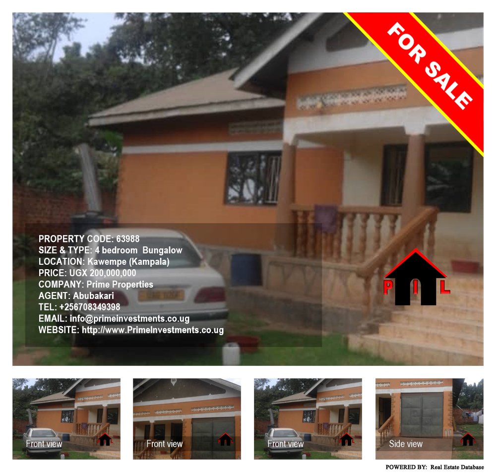 4 bedroom Bungalow  for sale in Kawempe Kampala Uganda, code: 63988