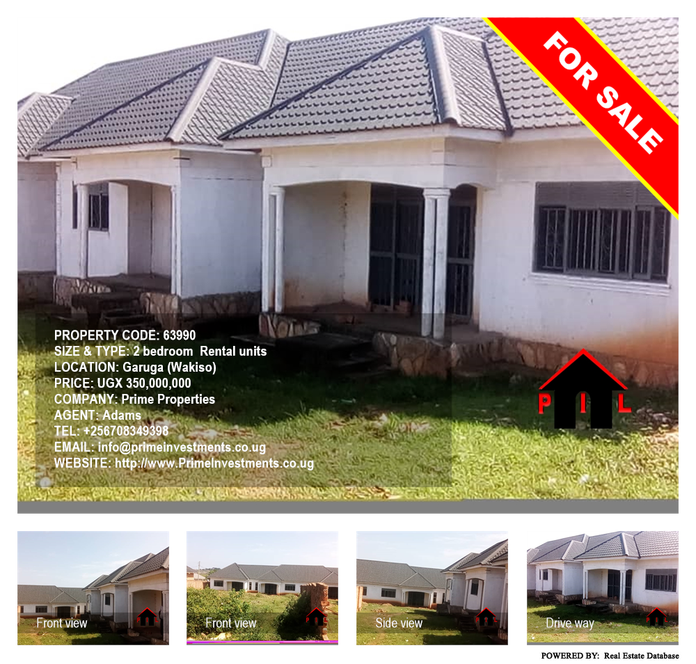 2 bedroom Rental units  for sale in Garuga Wakiso Uganda, code: 63990
