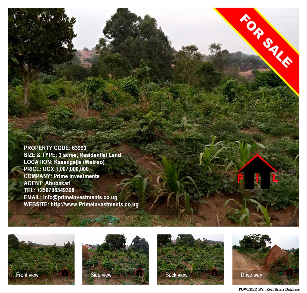 Residential Land  for sale in Kasengejje Wakiso Uganda, code: 63993