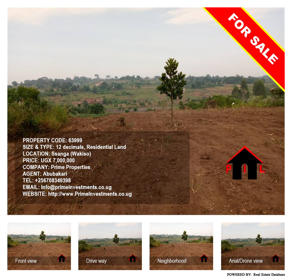 Residential Land  for sale in Ssanga Wakiso Uganda, code: 63999