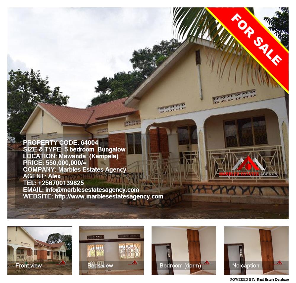 5 bedroom Bungalow  for sale in Mawanda Kampala Uganda, code: 64004