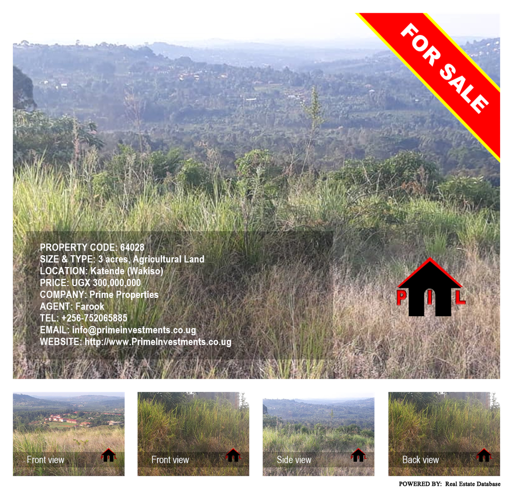 Agricultural Land  for sale in Katende Wakiso Uganda, code: 64028