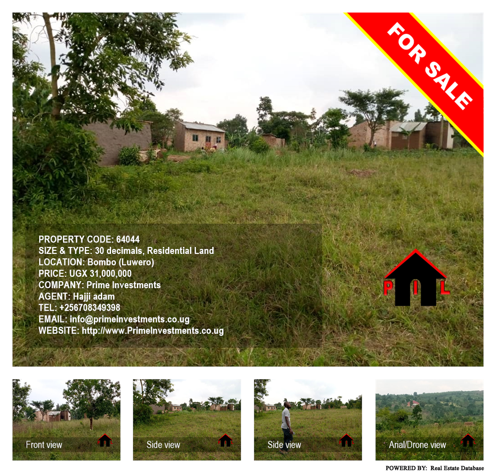 Residential Land  for sale in Bombo Luweero Uganda, code: 64044