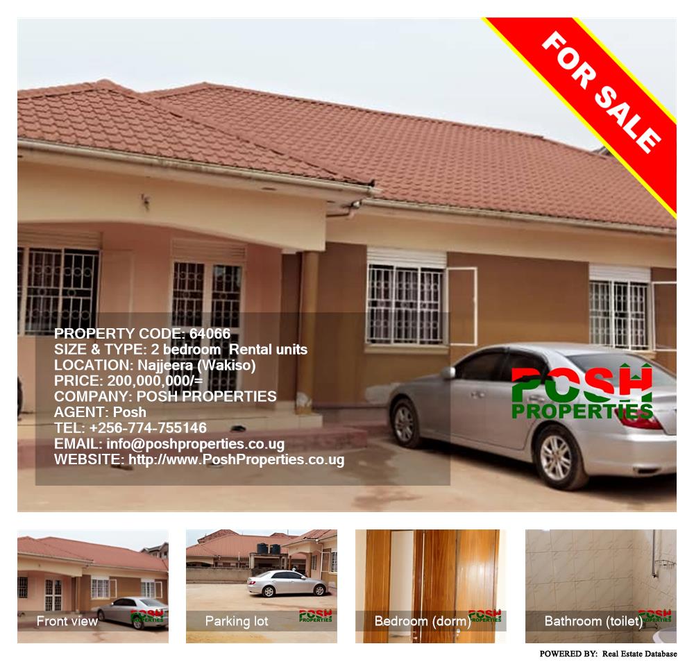 2 bedroom Rental units  for sale in Najjera Wakiso Uganda, code: 64066
