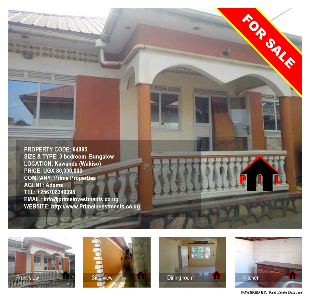 3 bedroom Bungalow  for sale in Kawanda Wakiso Uganda, code: 64095