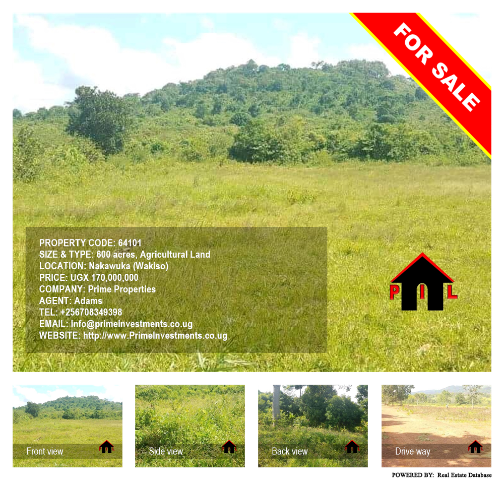 Agricultural Land  for sale in Nakawuka Wakiso Uganda, code: 64101