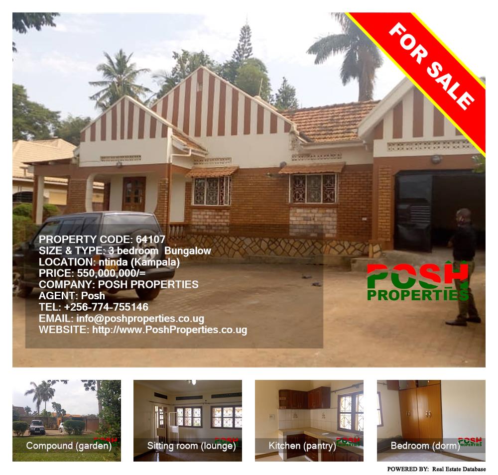 3 bedroom Bungalow  for sale in Ntinda Kampala Uganda, code: 64107
