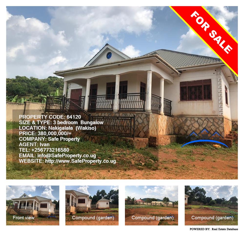 3 bedroom Bungalow  for sale in Nakigalala Wakiso Uganda, code: 64120