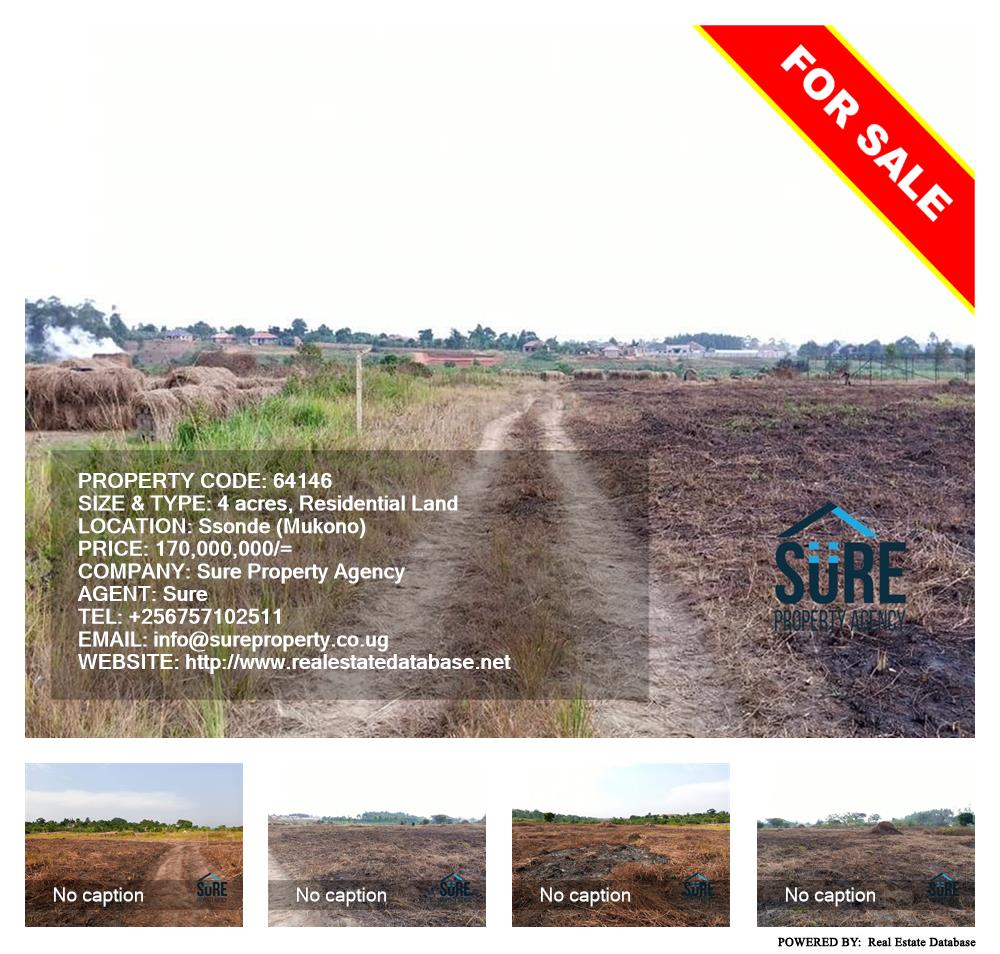 Residential Land  for sale in Sonde Mukono Uganda, code: 64146