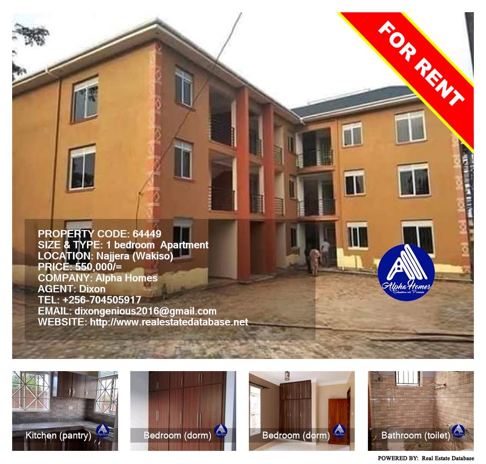 1 bedroom Apartment  for rent in Najjera Wakiso Uganda, code: 64449