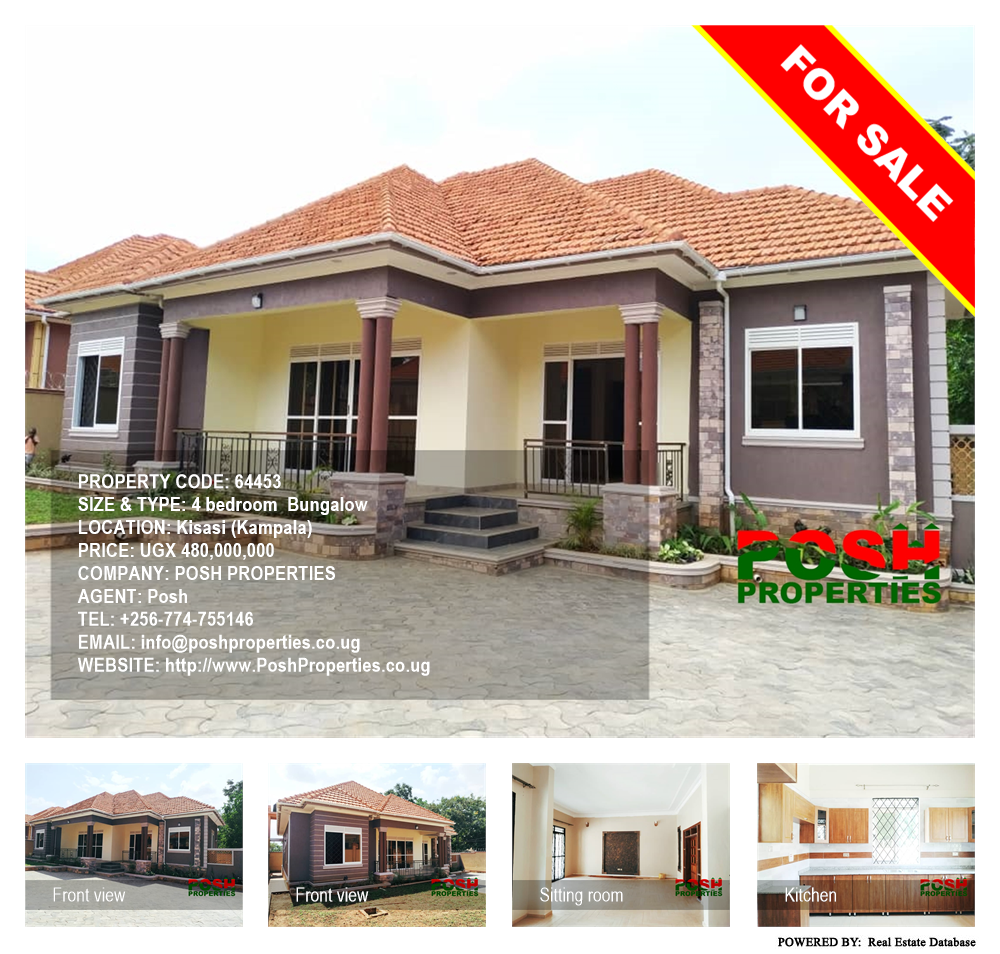 4 bedroom Bungalow  for sale in Kisaasi Kampala Uganda, code: 64453